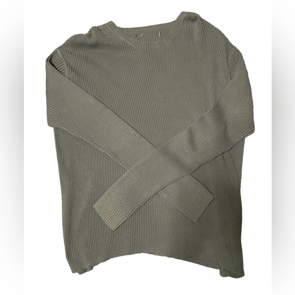 Vintage army green knit sweater